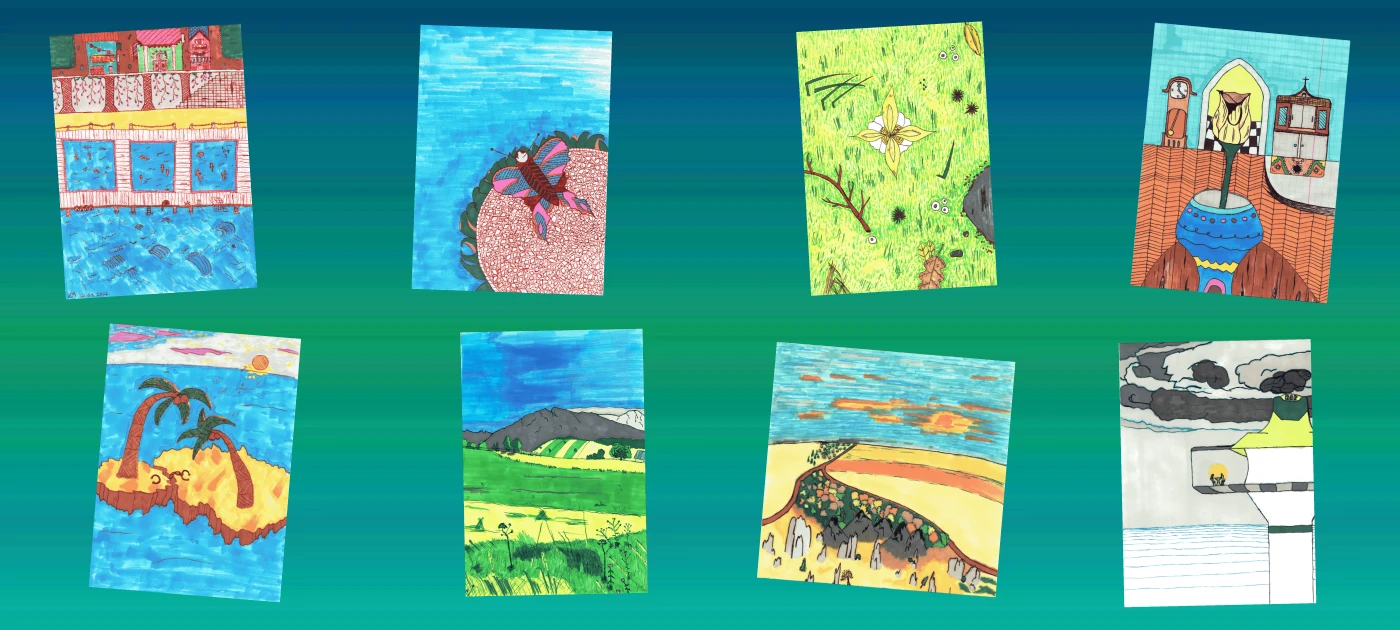 A compilation of my marker artworks